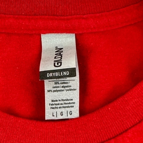 Gildan Dry Blend Tshirt Mens Large Red - Picture 2 of 8